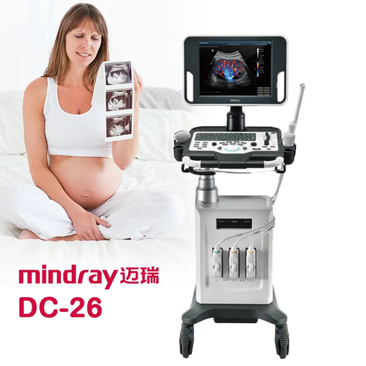 Mindray tıbbi tam dijital ultra ses terapisi cihazı mindray dc-26 ultrason makinesi renkli doppler