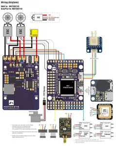 MATEKSY H743-WING V3 plastik uzaktan uçuş kontrolörü aksesuar MATEK tarafından 5V Motor pil gücü ile yarış Drones için - Product Image 4