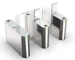 RFID <strong>Access</strong> <strong>Control</strong> <strong>System</strong> for Waist Height Retractable Arms Flap Barrier Turnstile Gate - Product Image 4