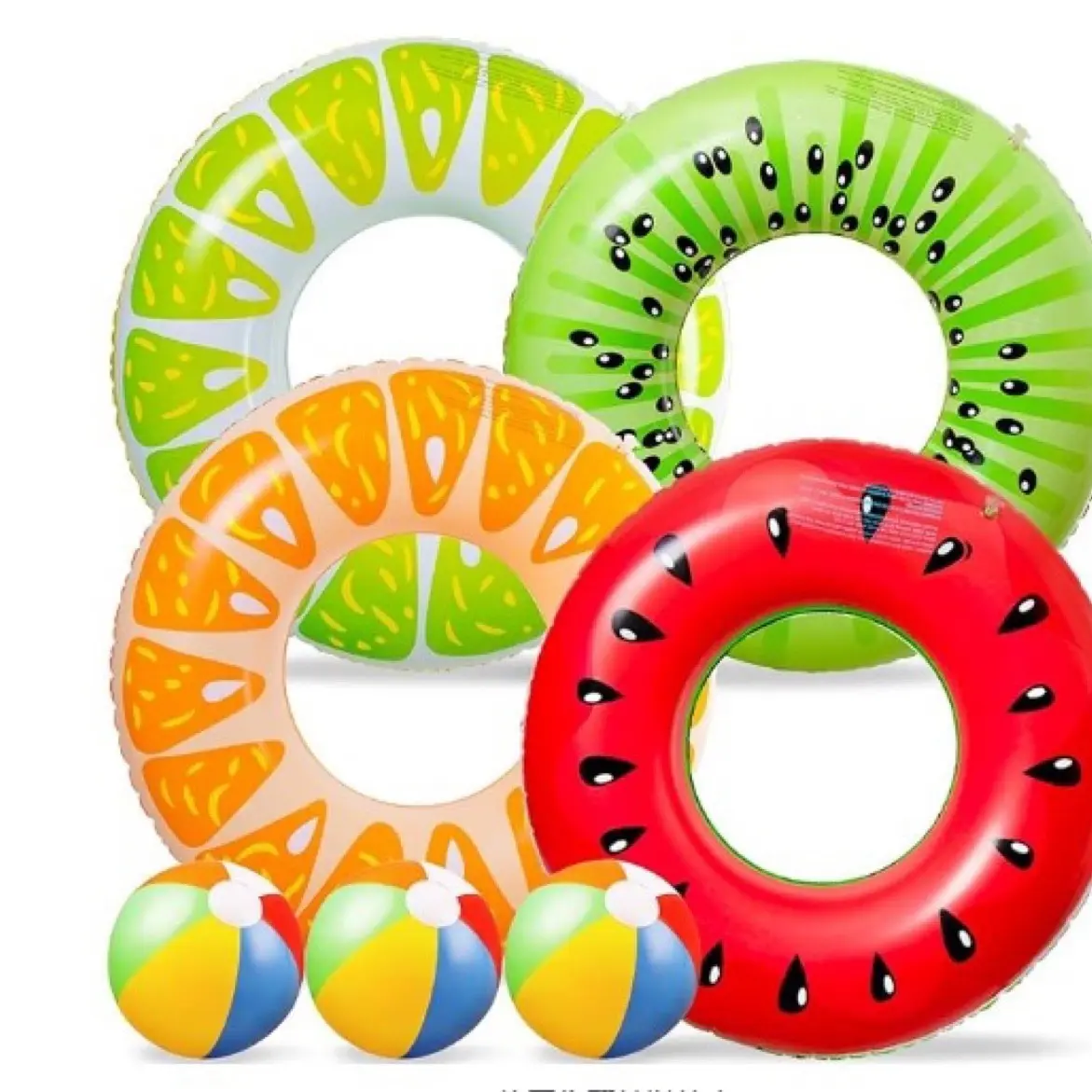 Оптовая продажа, арбузная плавательная трубка, фруктовое плавательное кольцо, летняя водяная игра, надувной бассейн, поплавок для детей и взрослых