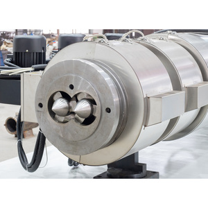 2.2KW BarrelCooling 38CrMoAl Conical Twin <strong>Screw</strong> and <strong>Barrel</strong> for <strong>Extruder</strong> Machine SPC Flooring Production Line