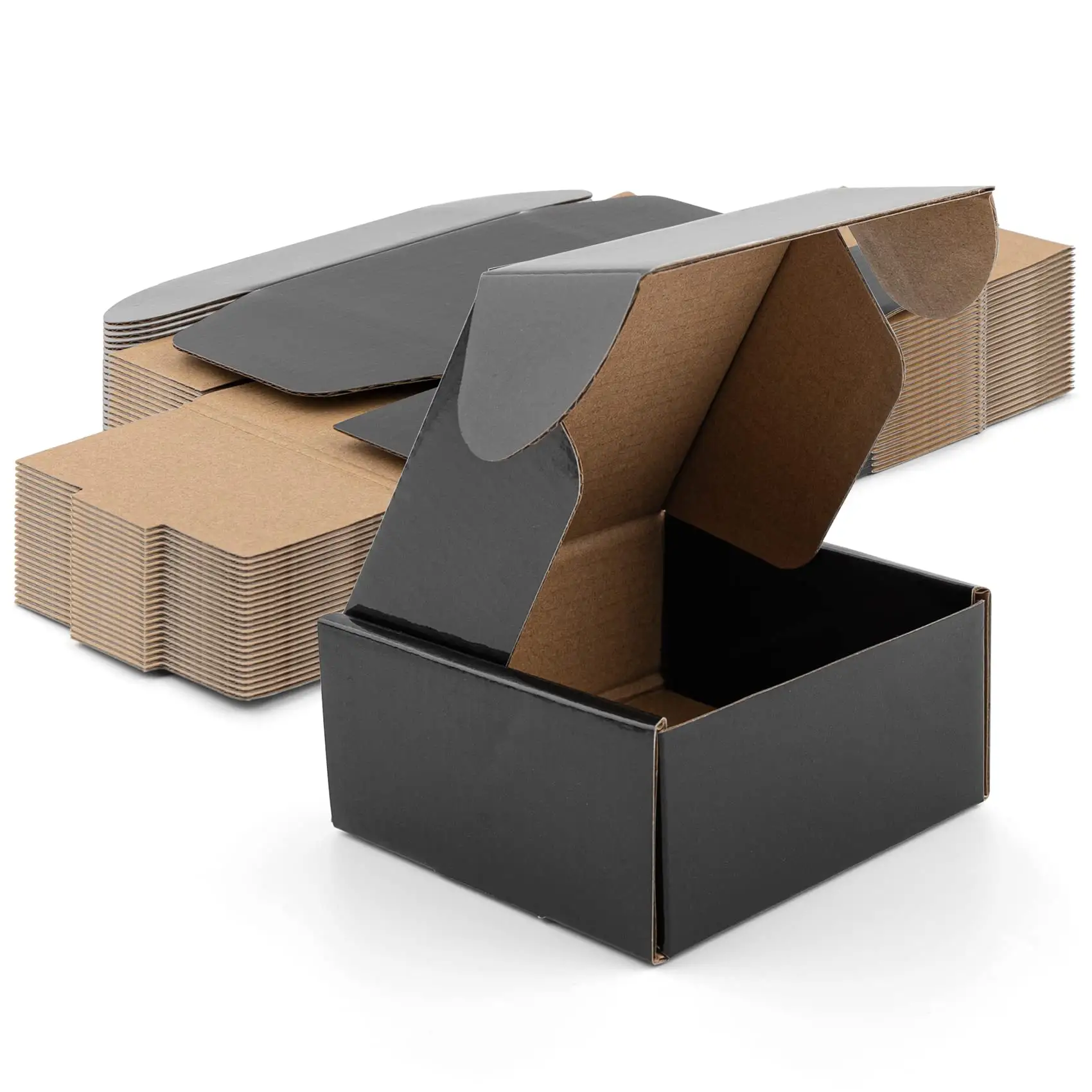 Wholesale Customized Black Shipping Boxes Are Suitable For Corrugated Mailboxes For Small Businesses For Transportation