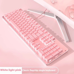 Teclado mecánico con cable Máquina de escribir de tamaño completo Tecla redonda para teclado de uso de juegos de oficina - Product Image 3