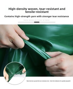 Nhiệm vụ nặng nề 1.2mm dày kháng hóa chất PVC dao tráng tarps cho các dự Án Xây Dựng tạm thời nơi trú ẩn công nghiệp bao gồm. - Product Image 5