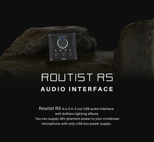 Midiplus Routist RS 2 Channel Pro <strong>Audio</strong> Interface 2 in 2 Out Computer Recording Live Equipment Singing USB External Sound Card - Product Image 3