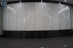 Hệ thống vách ngăn di động tự động bằng kính trượt hiện đại, không khung, có thể vận hành bằng điện - Product Image 2