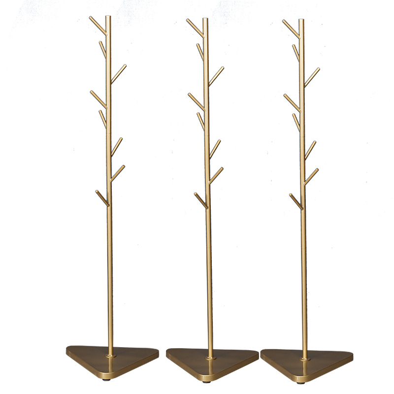 Tree branch coat rack