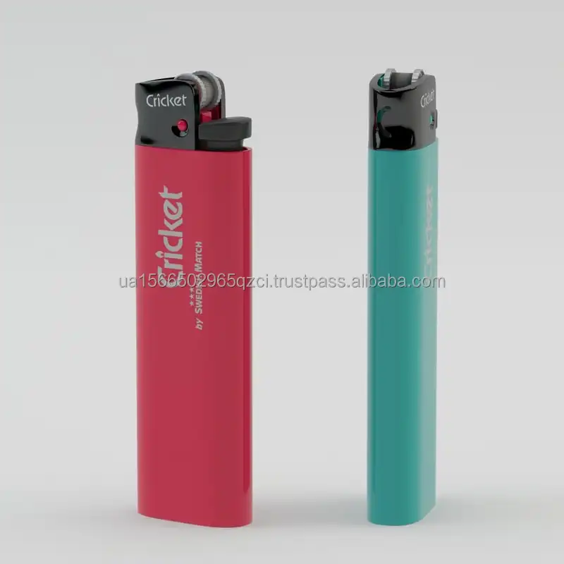 Best Selling Classic Design Flint Cricket Lighter New Standard Plastic Lighter for Cigarette Use Excellent Prices Supplier