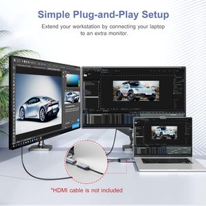 4K DisplayPort para adaptador HDMI (paquete de 3) Convierte DP para HDMI 4K-30Hz 2K-60Hz Diseño unidireccional para PC a HDMI sin costuras - Product Image 6