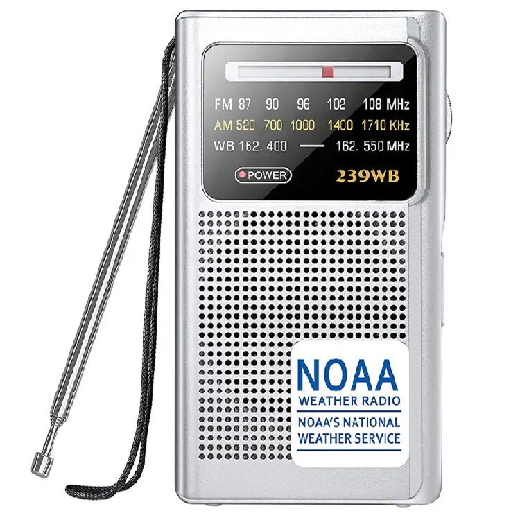 Mini radio AM FM WB portable avec prise casque Radio de poche numérique transistorisée