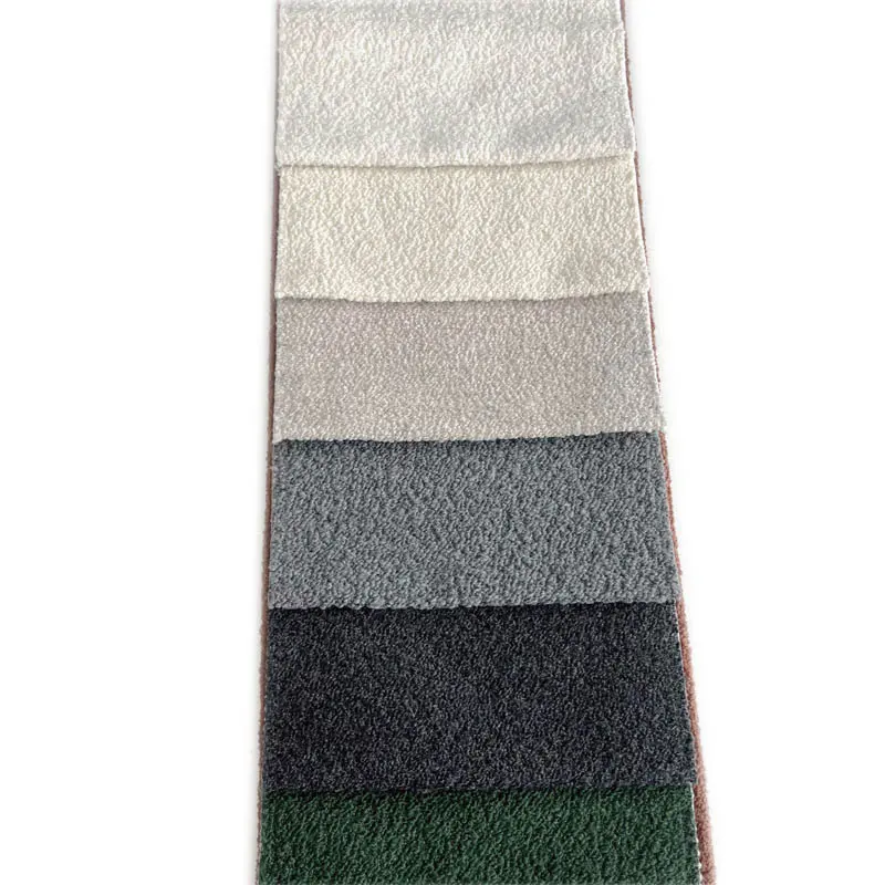 Vendita calda di lusso moderno tessuto in spugna solido 7 colori opzione divano feltro tessuto Boucle