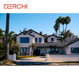 חלון אלומיניום עם ניתוק תרמי של DERCHI, עיצוב זכוכית גדולה עם רשת נגד יתושים - Product Image 2