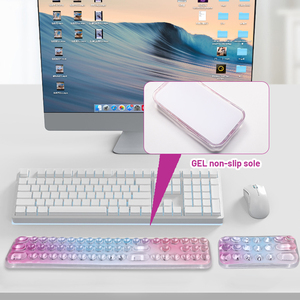 Alfombrilla de ratón para juegos de TPU transparente personalizada con reposamuñecas antideslizante impermeable Base de silicona alfombrilla de ratón para teclado numérico para oficina - Product Image 3