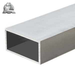 6000 serisi standart boyutları grafik ekstrüde 1x2 2x4 4x6 in kalın duvar alüminyum alaşımlı dikdörtgen boru tüpü - Product Image 3