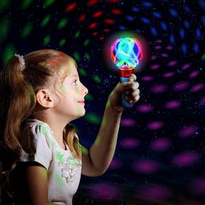 <span class=keywords><strong>Led</strong></span> Light-Up Spinning Wand Glowing Kid của món quà sinh nhật Nhựa Orbiter <span class=keywords><strong>Spinner</strong></span> với chức năng nhấp nháy Cây Đũa Thần Đồ chơi - Product Image 2