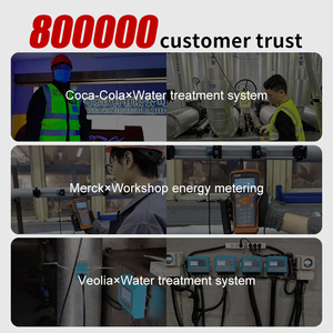 เครื่องวัดการไหลแบบอัลตร้าโซนิคที่หนีบบน DN 15 DN 700เครื่องวัดการไหลของคลื่นอัลตร้าโซนิคสำหรับน้ำน้ำมันเครื่องวัดการไหลแบบอัลตร้าโซนิคพร้อมแผ่นยึดติดกับการ์ด SD - Product Image 5