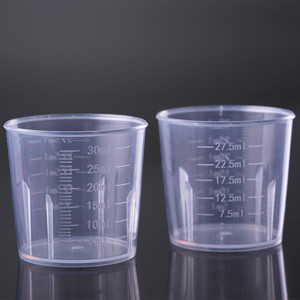 30มิลลิลิตร1ออนซ์ Pp วัดถ้วยพลาสติกปากโซลูชั่นหมวกที่มีขนาด - Product Image 6