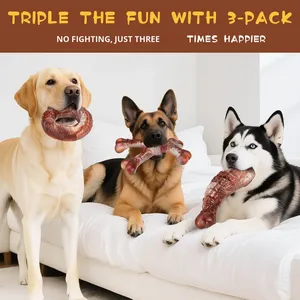 Yeni çevre dostu ısırmaya dayanıklı naylon köpek oyuncakları diş çıkarma kemik şekli köpek çiğneme oyuncakları köpek oyuncakları ağır Chewers için - Product Image 2