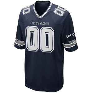 Kişiselleştirme Dallas abd takımı özelleştirilmiş adı numarası donanma beyaz renk ucuz özel dikişli amerikan futbolu Jersey - Product Image 6