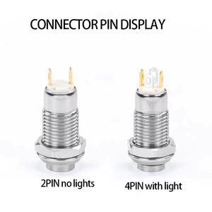 8mm 10MM Metal <strong>Switch</strong> 2/4 Pins Self-locking/<strong>Latching</strong> Self-reset/Momentary Waterproof <strong>Small</strong> Mini <strong>Button</strong> <strong>Switch</strong> - Product Image 4