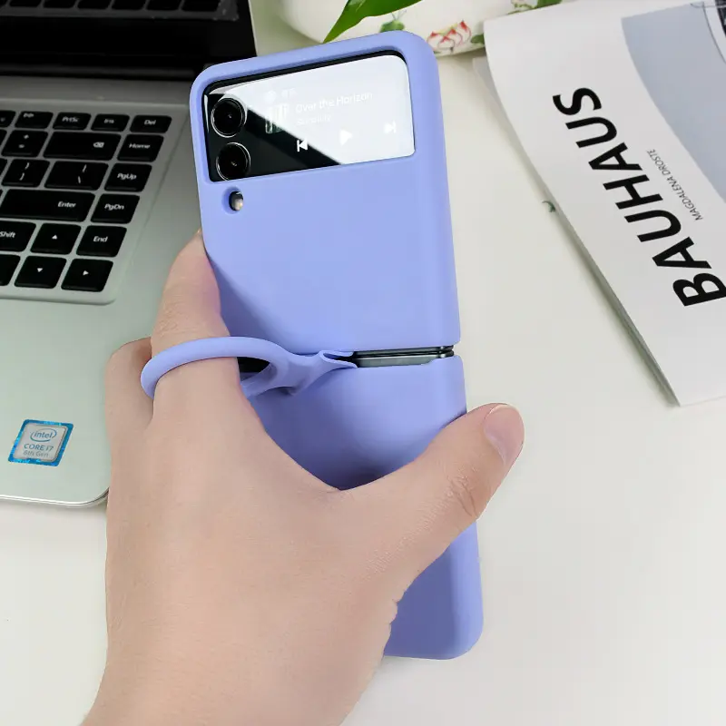 Originele Vloeibare Siliconen Rubber Mobiele Telefoon Geval Voor Samsung Galaxy Z Fold4 Flip 4 Volledige Cover