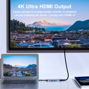 5合1 USB C型集线器，适用于带4K HDTV 3.5毫米音频SD TF接口的MacBook Pro/Air 2019供电的USB 3.0适配器 - Product Image 4