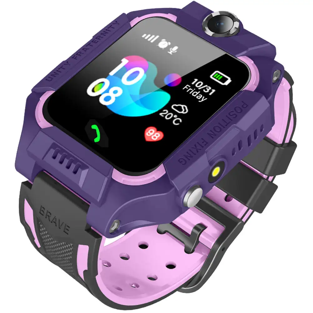 Reloj inteligente Q19 para niños, resistente al agua, rastreador LBS, pulsera inteligente, ranura para tarjeta SIM con cámara SOS para teléfonos móviles Z6, reloj inteligente para niños