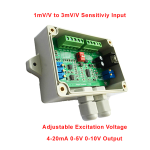 Precision Weighing <strong>Sensor</strong> Amplifier 4-20mA Output 1mV to 3mV Load Cell <strong>Weight</strong> Transmitter 0-5V 10V Out Water-proof Shell - Product Image 3
