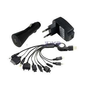 <strong>All</strong> Function 5V 1A 10 Different Plug Port Mobile Power Adapter Cable 10 in 1 Cable with USB <strong>Charger</strong> - Product Image 1