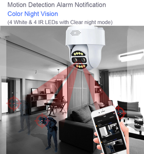Camhi 4MP PTZ Domo interior WiFi Cámara CC con visión nocturna Sensor CMOS Admite memoria Almacenamiento de tarjeta Micro SD - Product Image 5