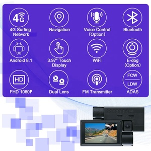 Aplicación de herramientas privadas Web proporcionada 4-ch Lente dual incorporada Adas Ai 4G Dash Camera para gestión de flotas Gps - Product Image 3