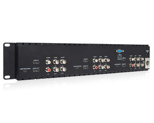 Triple 5&quot; 2RU 800X480 Broadcast LCD Rackmount <strong>Monitor</strong> with 3G-SDI, HDMI, AV Input and <strong>Output</strong> T51 PLUS Broadcast Studio <strong>Monitor</strong> - Product Image 2