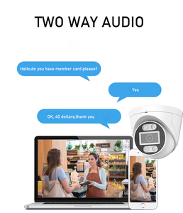 AI cctv安全摄像机智能双光技术圆顶网络摄像机POE全彩夜视 - Product Image 5