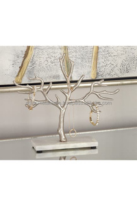 Portagioie in metallo argento personalizzato con tocco personalizzato elegante contenitore per mostrare gli accessori