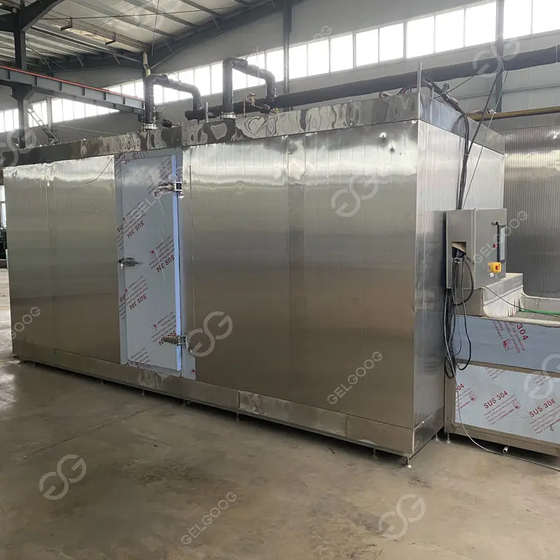 Línea de túnel de enfriamiento IQF automática multifuncional 500 kg/h Máquina de congelador de frutas con fecha Barhi personalizada