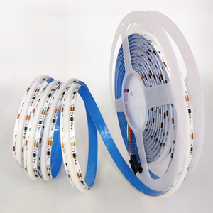 แถบไฟ LED Rgbic ดิจิทัล24โวลต์แบบโปรแกรมได้ไฟ LED ปรับสีได้ตามต้องการสำหรับติดผนังเพดาน