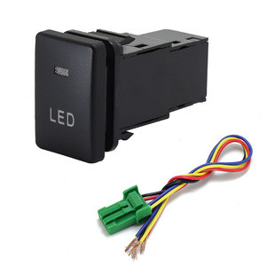 Interruttore a pulsante blu LED multiuso impermeabile interruttore a levetta per vari Toyota Cruiser modifica auto-fendinebbia - Product Image 2