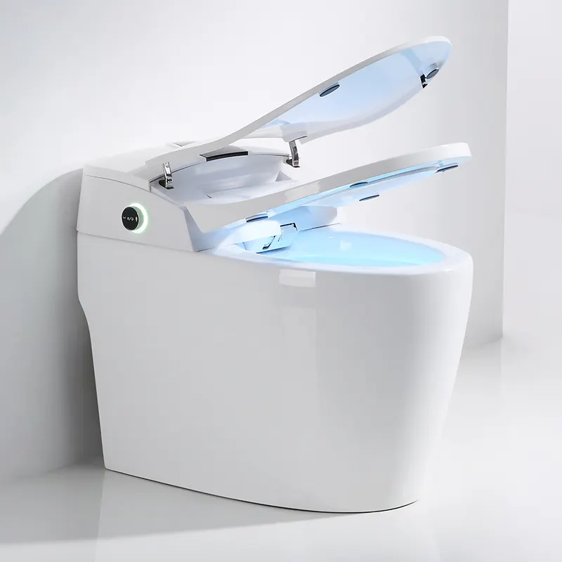 Großhandel modernen Stil bodens tehende intelligente Toiletten schüssel Automatik betrieb Keramik intelligente WC-Toilette