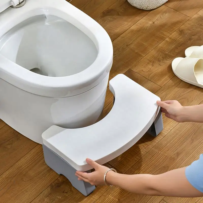 प्लास्टिक पोर्टेबल शौचालय पैर कदम मल बाथरूम तह शौचालय मल बच्चों बच्चों को वयस्कों के लिए