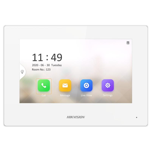 DS-KD9613-FE6 per videocitofono con schermo LCD colorato da 10 pollici con controllo di accesso biometrico di riconoscimento facciale dell'impronta digitale - Product Image 4