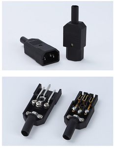 10A 250V สีดำ IEC ปลั๊กต่อตัวผู้ C14ตัวเมียปลั๊กตัวผู้ขั้วต่อไฟฟ้ากระแสสลับ3ขา C13ขั้วต่อตัวผู้ - Product Image 5