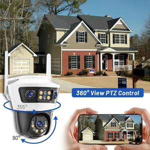 9mp 3 Lens Linkage Network Ip Network Well Camera Ip Pir Impermeable Ip66 Cámara DE SEGURIDAD Wi-fi Cámara - Product Image 3