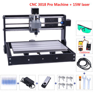 DIY 3轴PCB cnc 3018 pro机器cnc离线控制木材路由器激光雕刻2进1