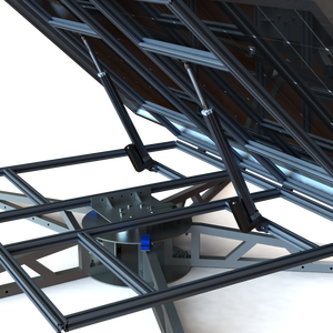 2024 New Design <strong>Low</strong> Cost Solar <strong>Tracker</strong> for Roof Mounting With Dual Axis Auto Tracking Sun by Light Sensor Wind Resistance
