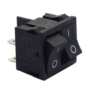ワンストップ購入カスタムスクエアロッカースイッチKCD2-502ピン2列ブラックデュアル双方向ロッカースイッチ - Product Image 1