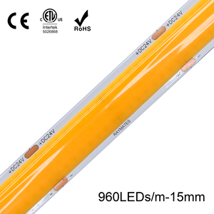 Mật độ cao 15 mét 3000K DC24V COB LED Chiếu Sáng UL LED Strip ánh sáng 5M cuttable linh hoạt ODM OEM Flex Strips cho chiếu sáng nhà - Product Image 2