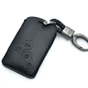 Wholesale Leather Car Remote <strong>Key</strong> Shell Fob Cover Case for Renault Laguna <strong>Espace</strong> 2 Buttons Car Keychain Protection Case - Product Image 4
