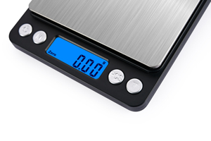 เครื่องชั่ง I2000สแตนเลสพร้อมจอแสดงผล LCD ขนาด0.1กรัม1กิโลกรัมความแม่นยำ2ถาด - Product Image 6