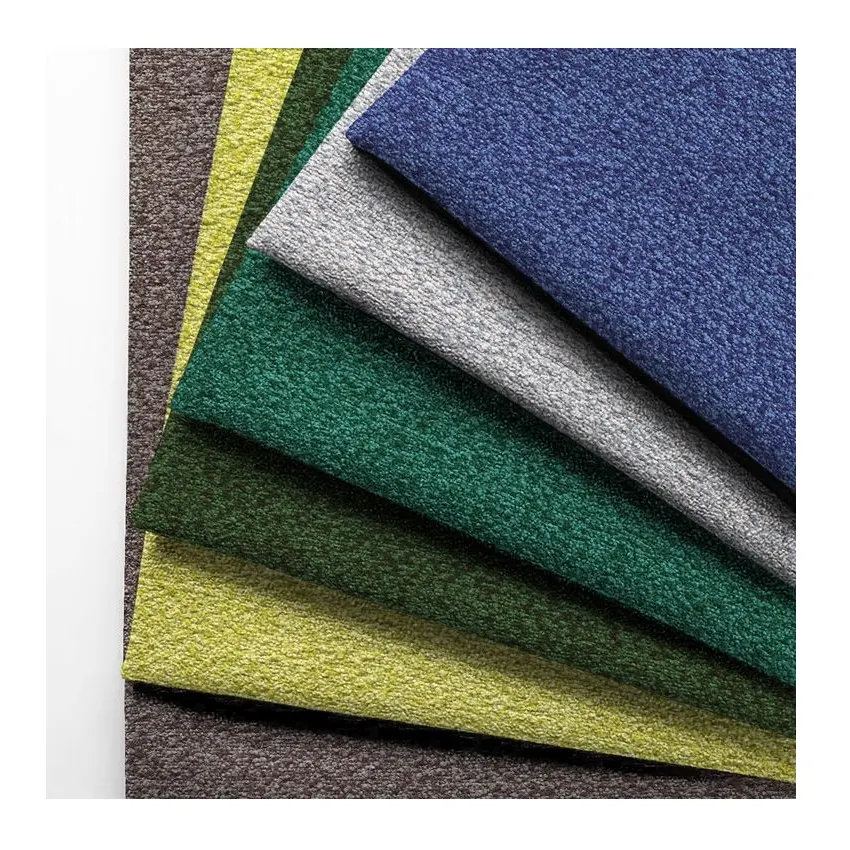 Homedecofabric ผ้าหยิกสำหรับสำนักงานการประชุมด้านหลังสูงผ้าประเภทบูธโซฟา