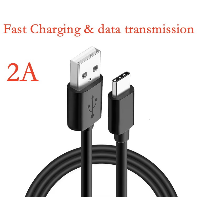 Noir : charge rapide 2A et transmission de données